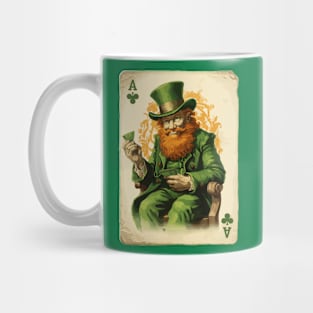 Leprechaun Shamrock Card St Paddys Day Festival Mug